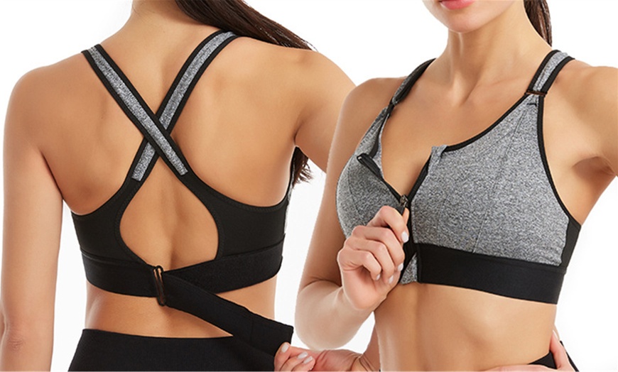 Up To 80% Off on 2 Pack Women's Zip Front Spor... | Groupon Goods