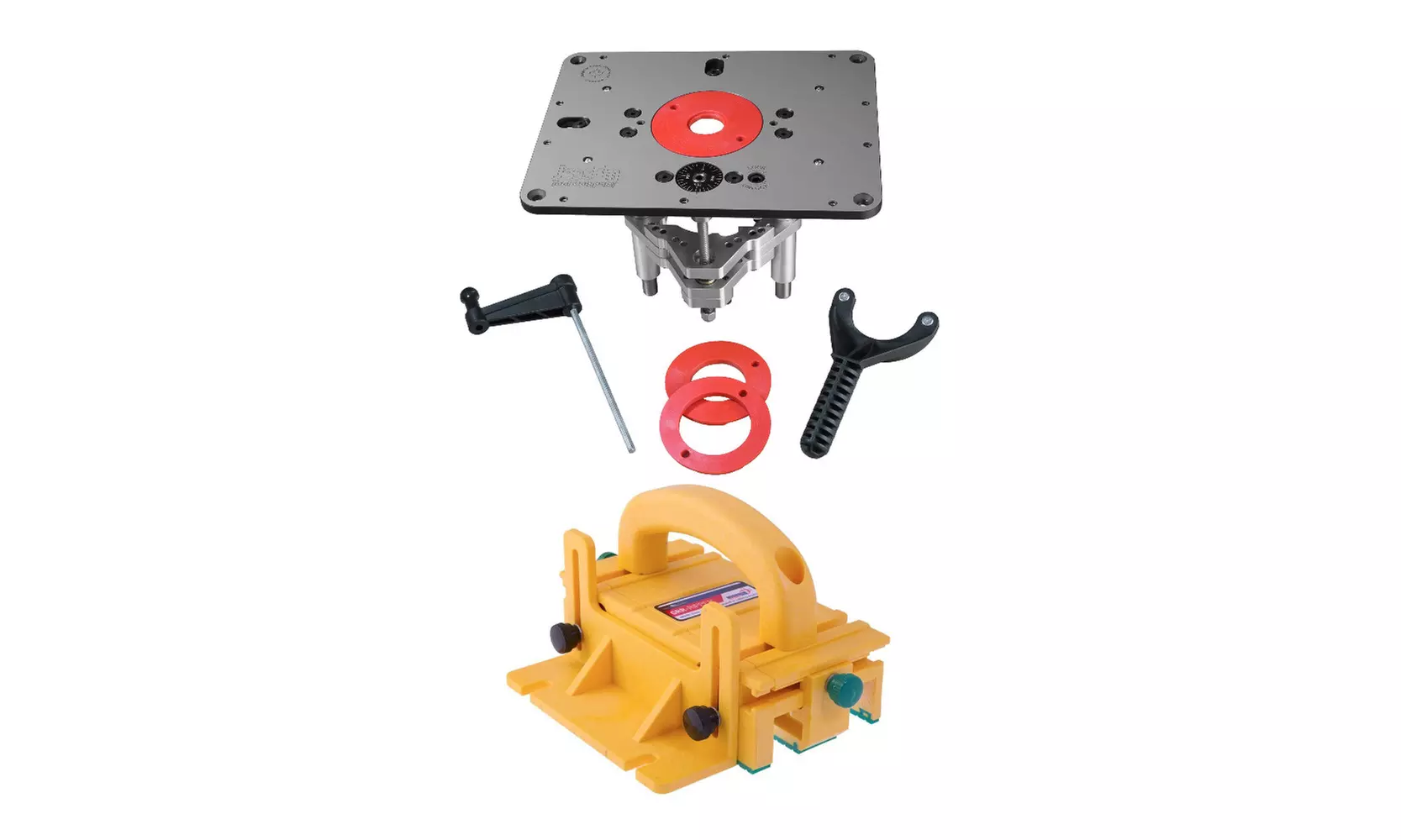 JessEm 02310 Rout-R-Lift II Router Lift with Microjig GRR-Ripper 3D Pushblock - Primary Image