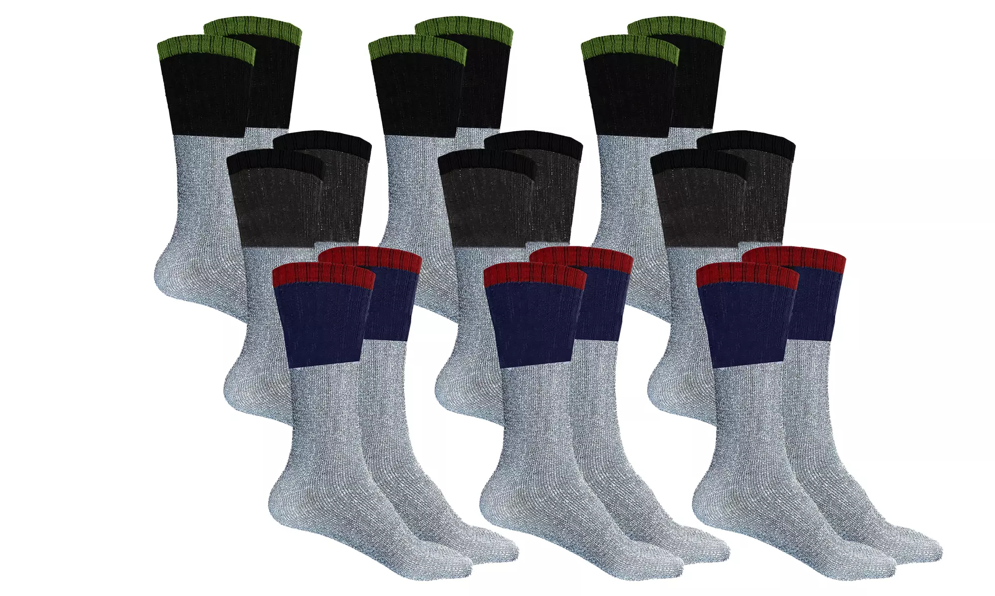 Men's Thermal Insulated Heat Retaining Winter Tube Socks (Multi-Pack)