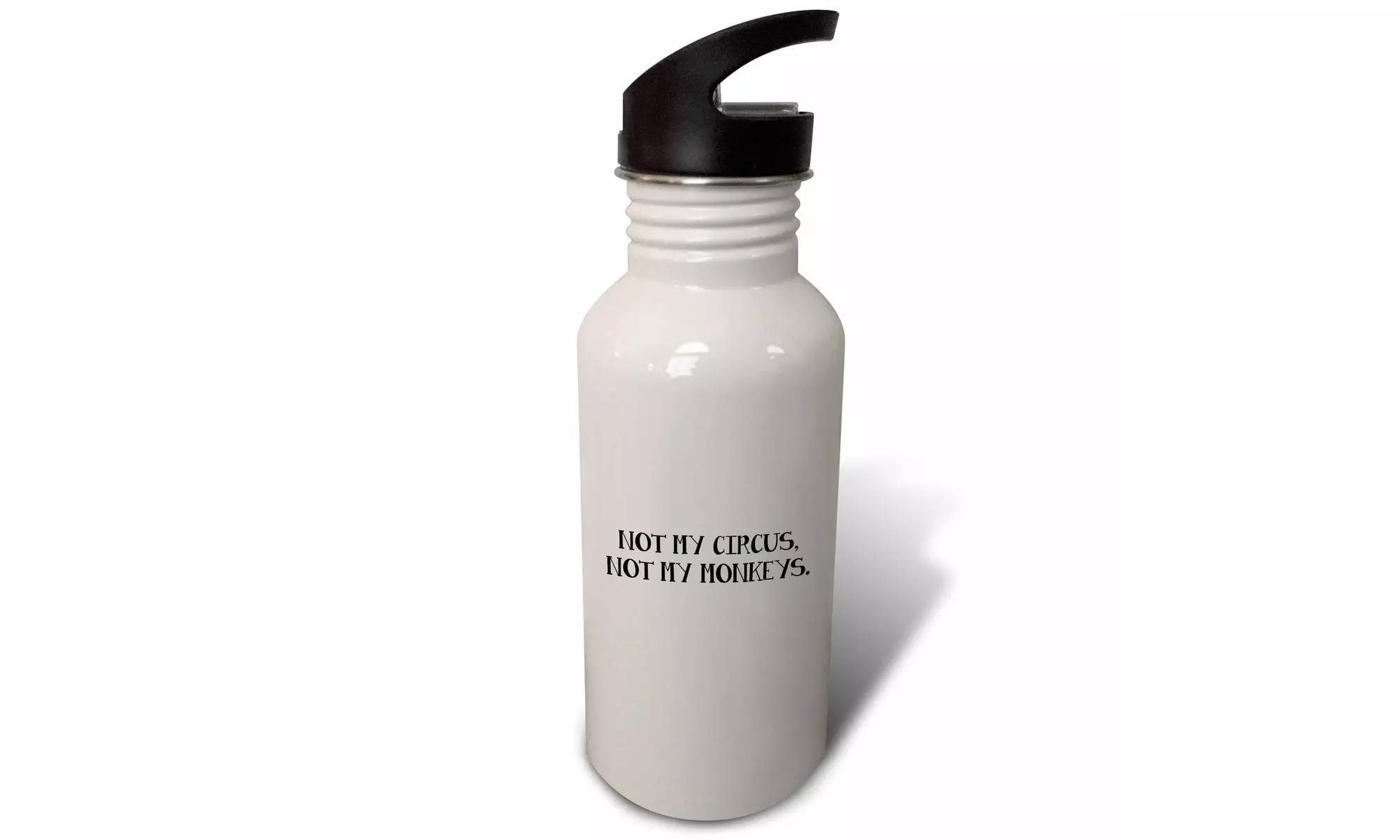  Straw Water Bottle NOT MY CIRCUS, NOT MY MONKEYS.  - Primary Image