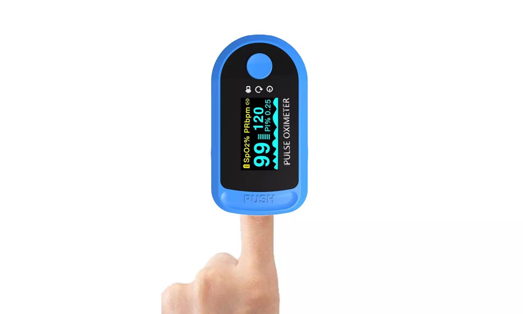 Finger Pulse Oximeter Oximetry Saturation Monitor - Second Medium