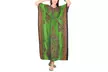 Women's Kaftan Dresses Digital Prints Long Maxi Dress With Head Scarf - Second Medium