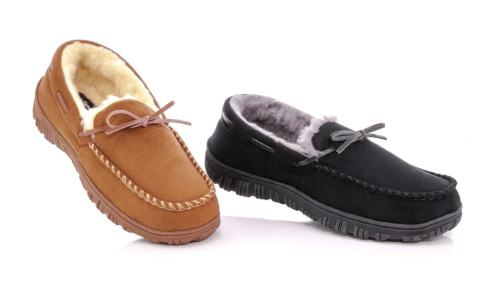 Franco Vanucci Men's Microfiber Moccasin Slipper