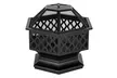 24" Hexagonal Shaped Iron Brazier Wood Burning Fire Pit - Second Medium