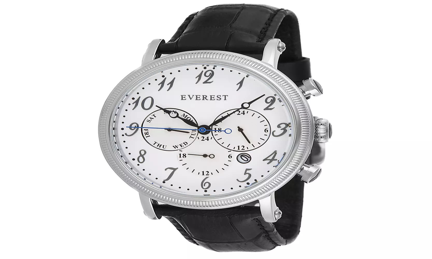 Everest Stainless Steel Multi Function Men's Watch Silver Tone ES30138 - Primary Image