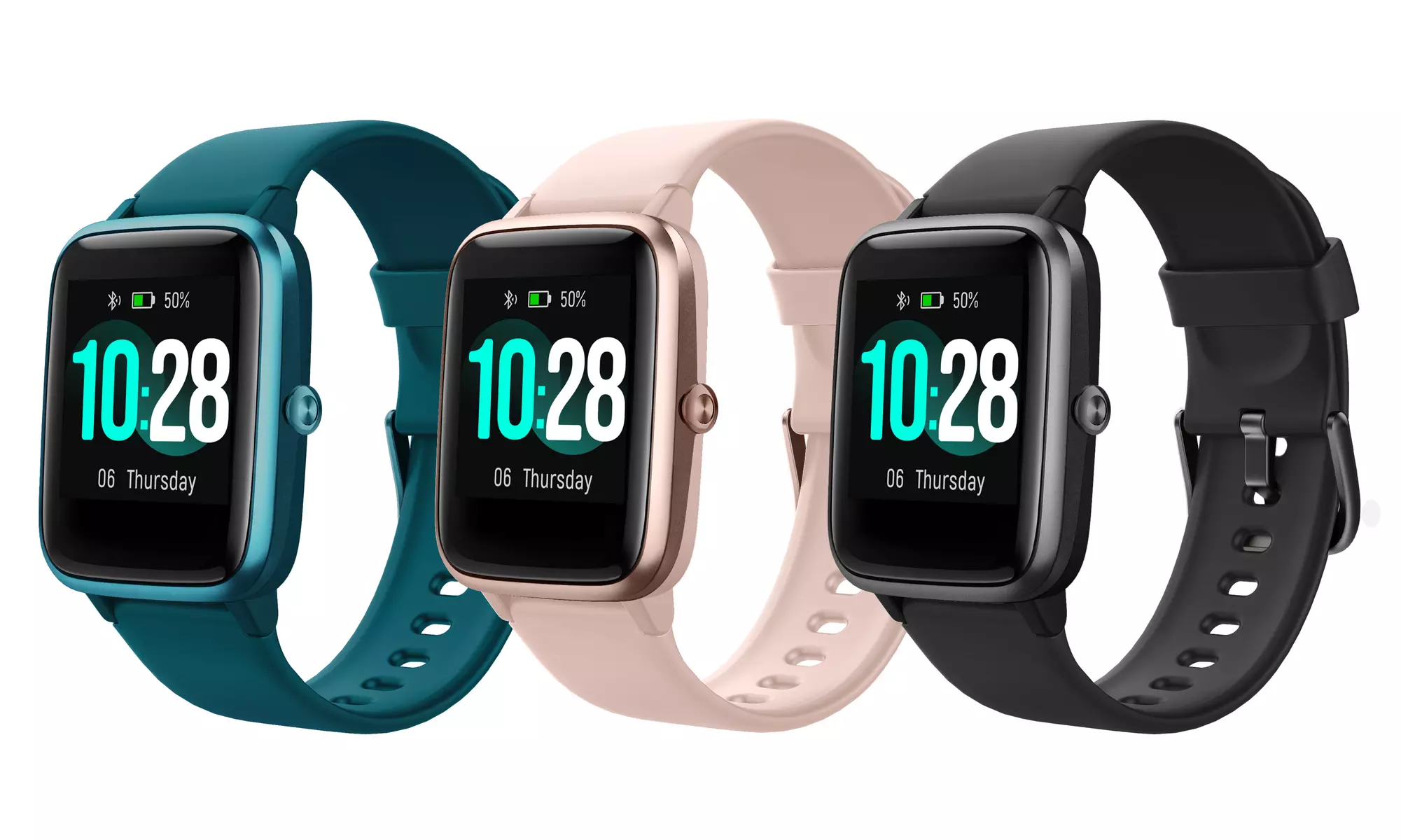 IP68 Smartwatch Android and iOS Fitness Tracker Heart Rate Monitor for Men Women - Primary Image