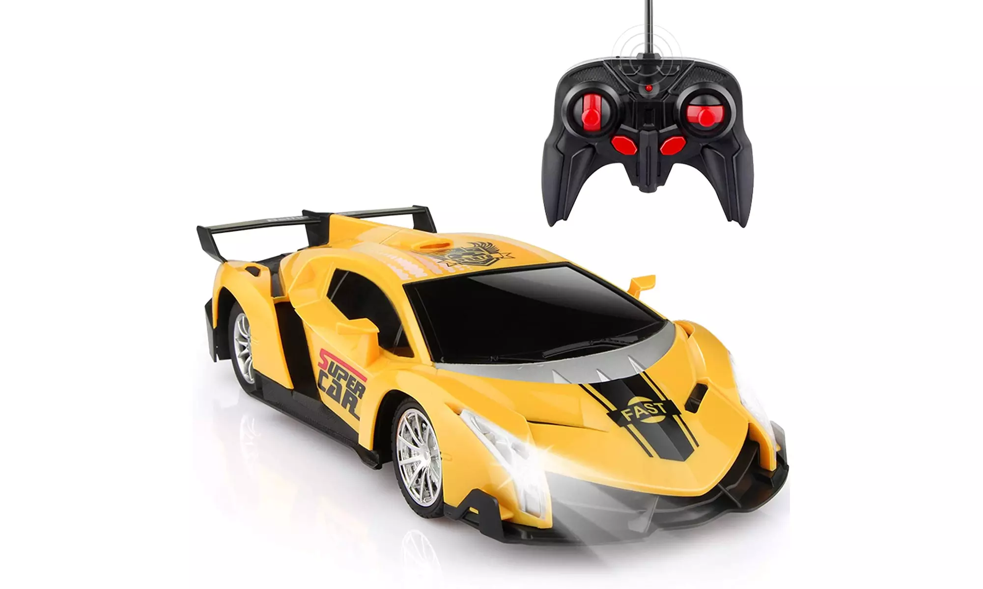 Electric Remote Control Car with Lights and Controller - Second Medium