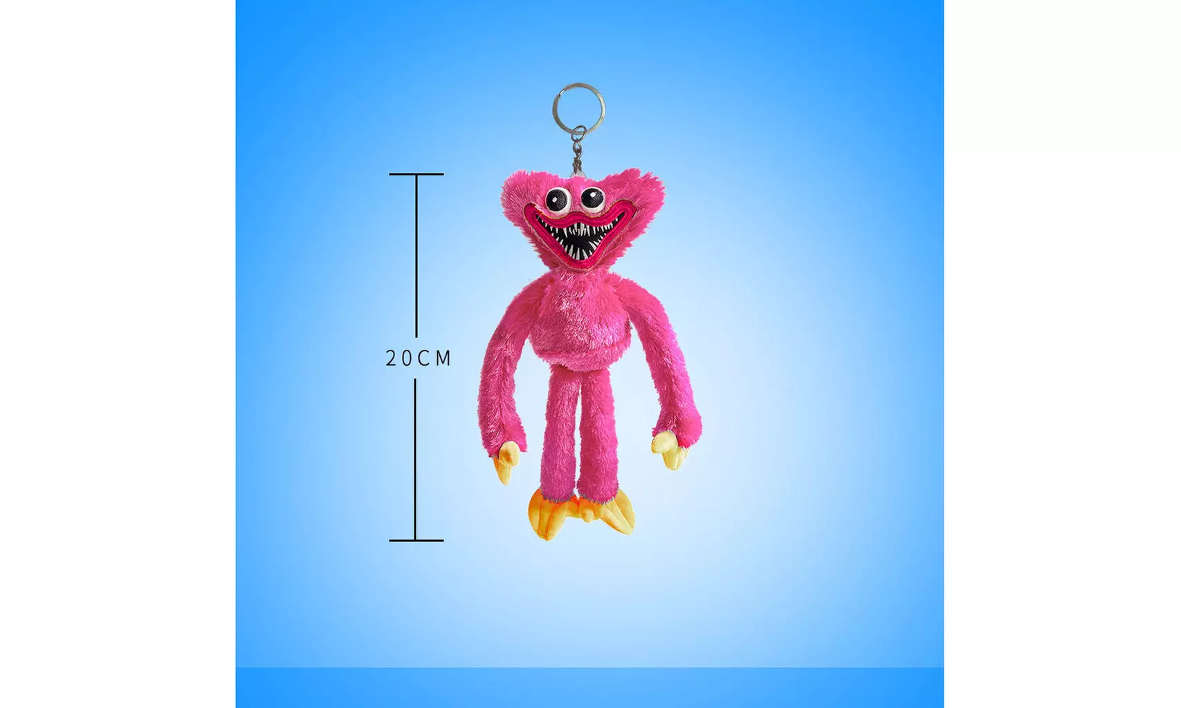 Huggy Wuggy Kissy Missy Figure Plush Stuffed Doll Key Chain - Second Medium