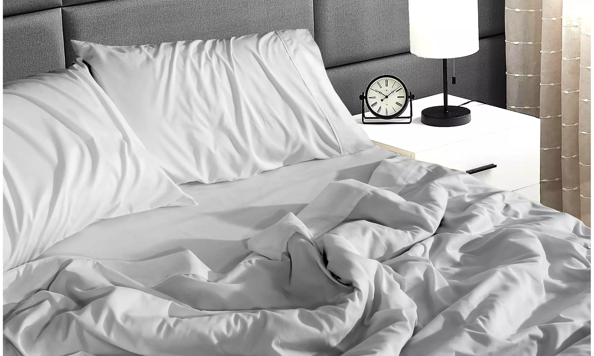 Ruvanti 1800 Series 4 Piece Microfiber Bed Sheet Set Soft Deep Pocket Sheet