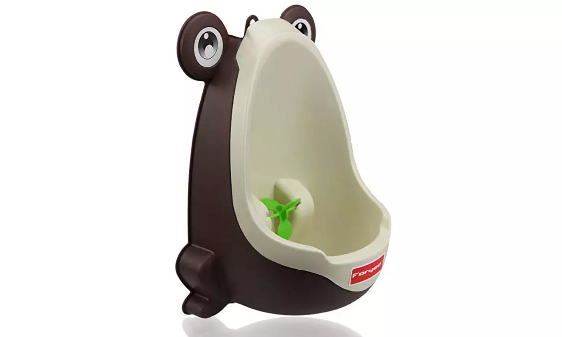 Foryee Cute Frog Potty Training Urinal for Boys with Funny Aiming Target - Second Medium