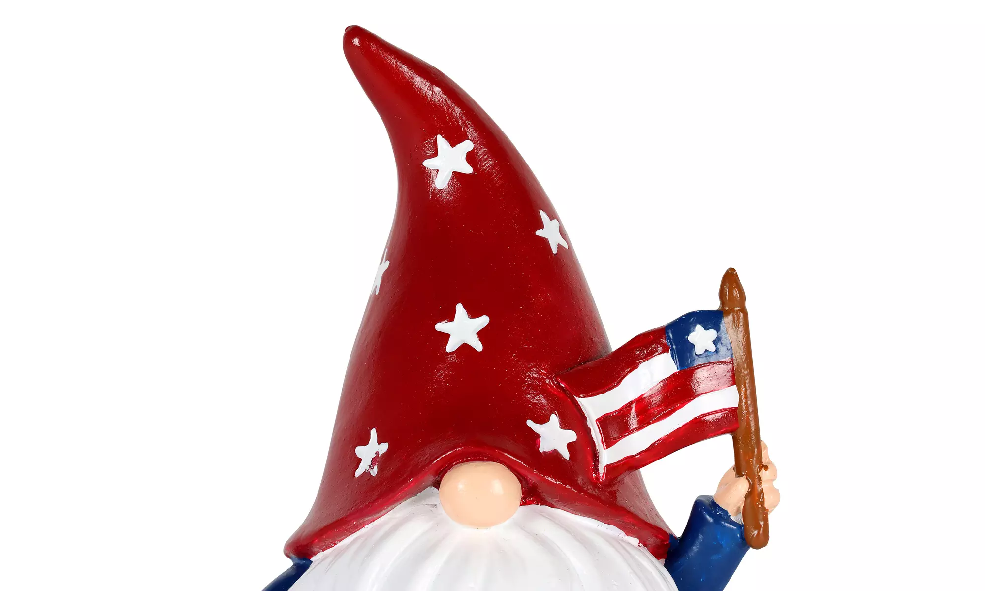 Exhart Patriotic Pair of Garden Gnome Statuary, 4 by 5 Inch - Second Medium