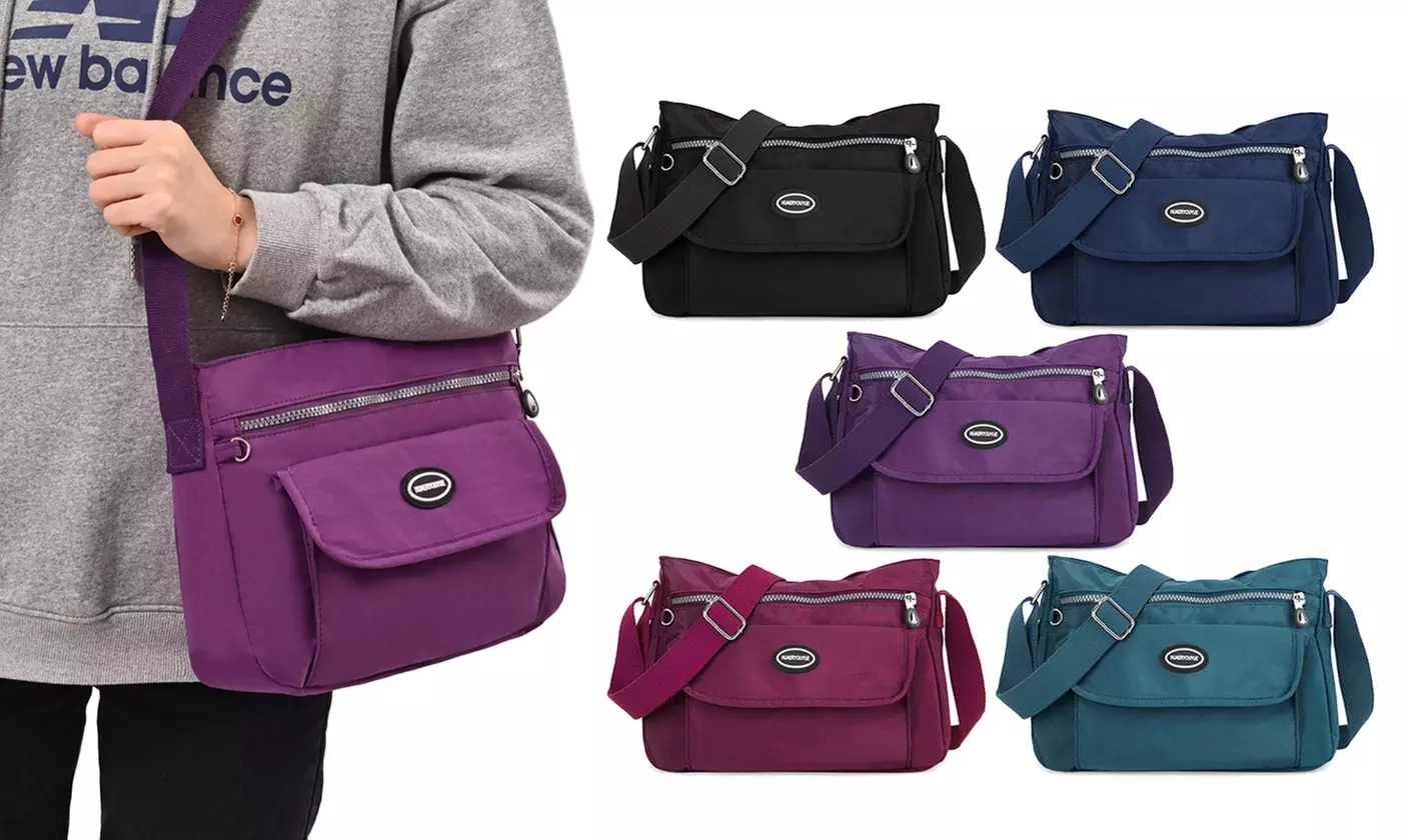 ItBelongs2U Women Nylon Waterproof Shoulder Messenger Lightweight Crossbody Bag