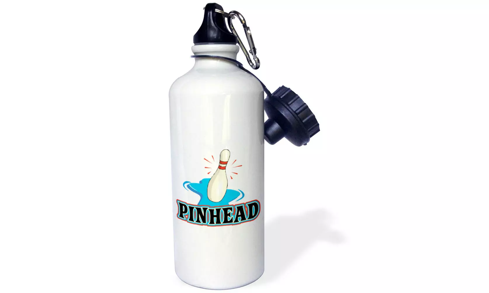  Water Bottle Funny Pinhead Bowling Sports Design  - Second Medium