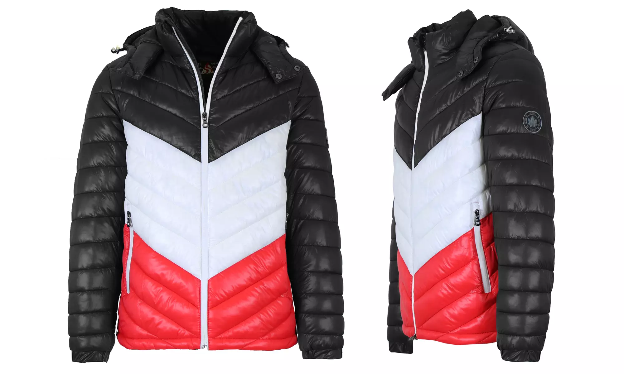 Men's Heavyweight Quilted Hooded Puffer Bubble Jacket (Sizes, S to 2XL)