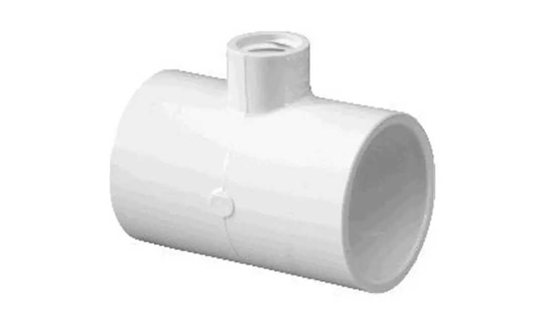 Lasco Fittings PV402249 2 x 1 in. PVC Tee Socket Reducer Female Pipe Thread - Primary Image