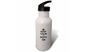  Straw Water Bottle Keep Calm...