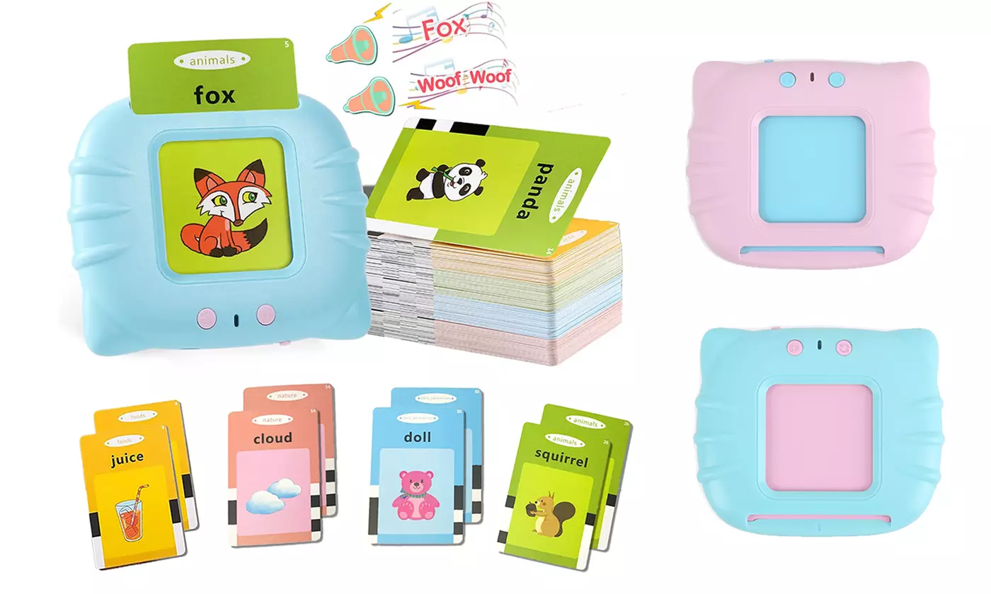 Educational Talking Flash Cards Learning Toys Reading Machine for Ages 1-6 - Primary Image