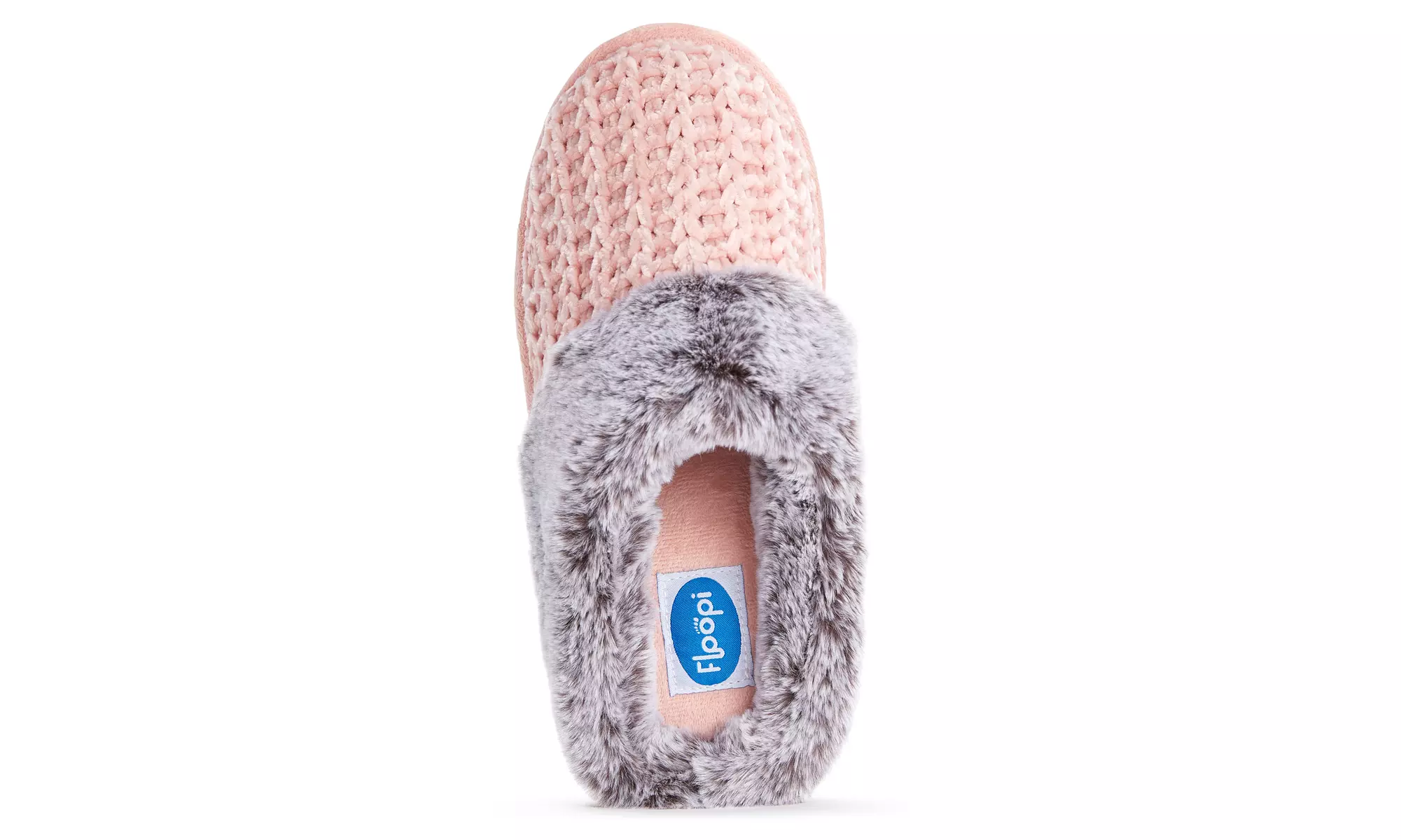 Floopi Women's Soft Cuff Chenille Knit Slippers with Memory Foam