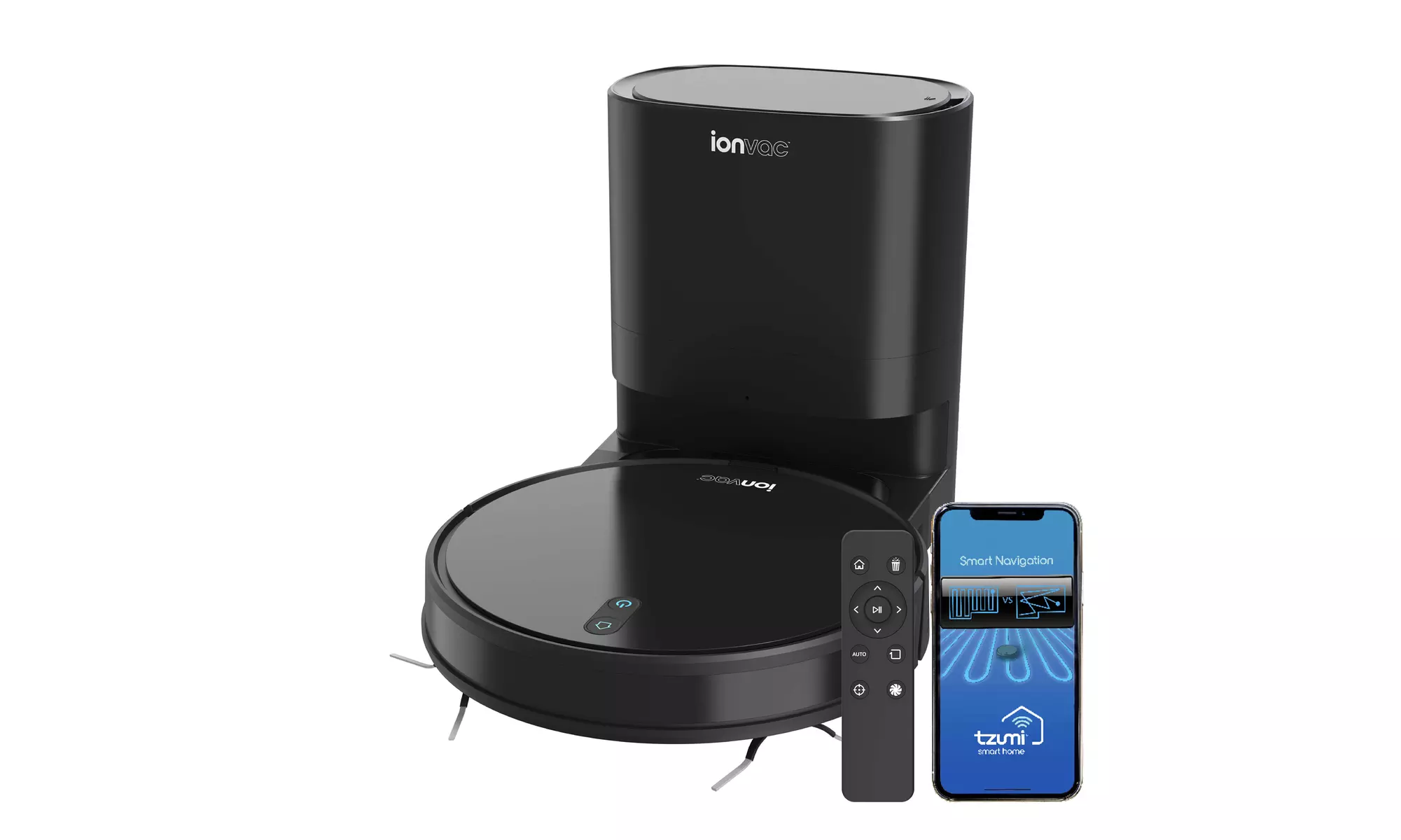 ionvac SmartClean V4, Self Emptying Robot Vacuum with Mapping - Primary Image
