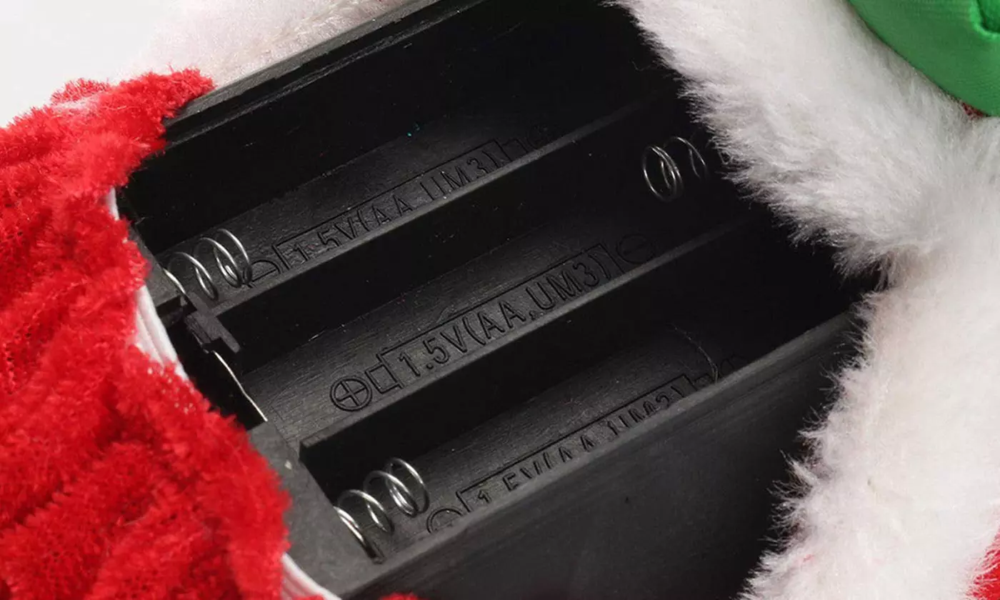 Animated Musical Jingle Bells Santa Claus Climbing Ladder Toy Christmas Gift 