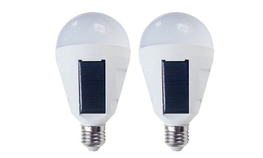 LED Solar Emergency Light Bulb Saving with IP65 Base for Power Outage ...