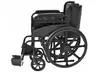 Foldable Medical Wheelchair 24'' Lightweight w/ Footrest Black New - Second Medium