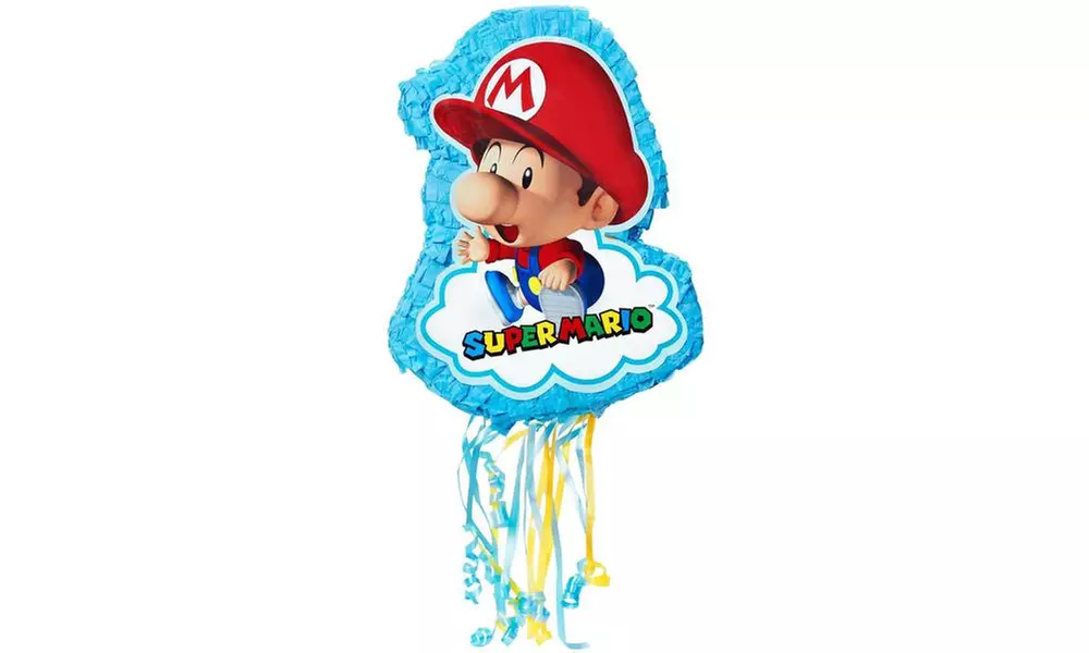 Super Mario Bros. Babies Shaped Pull-String Pinata Party Supplies - Primary Image