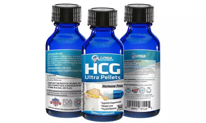 1Clinique's HCG Ultra Pellets -120 Pellets -Fast Acting HCG Diet Pellets - Primary Image