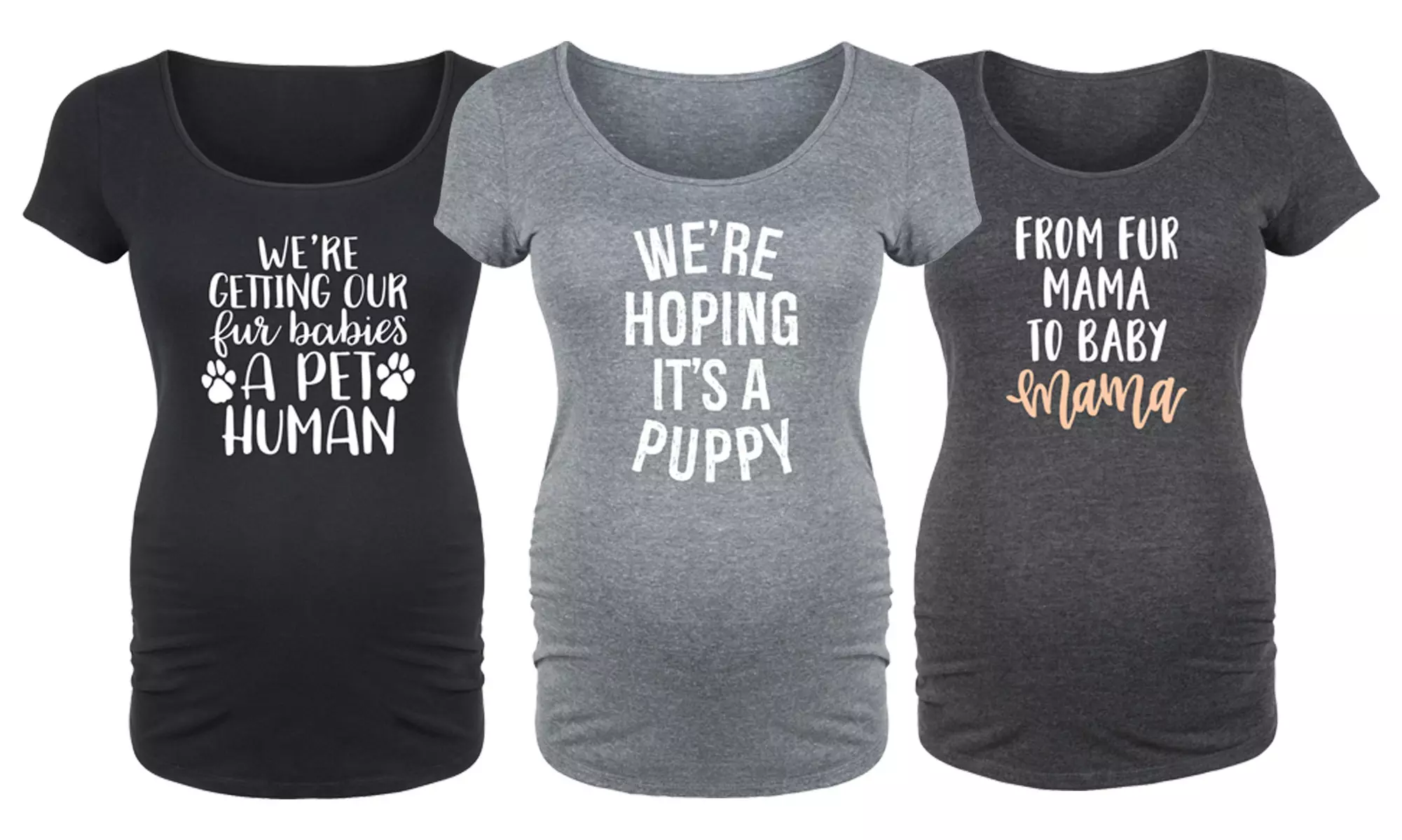 Women's Maternity Fur Mama to Baby Mama Tees - Primary Image