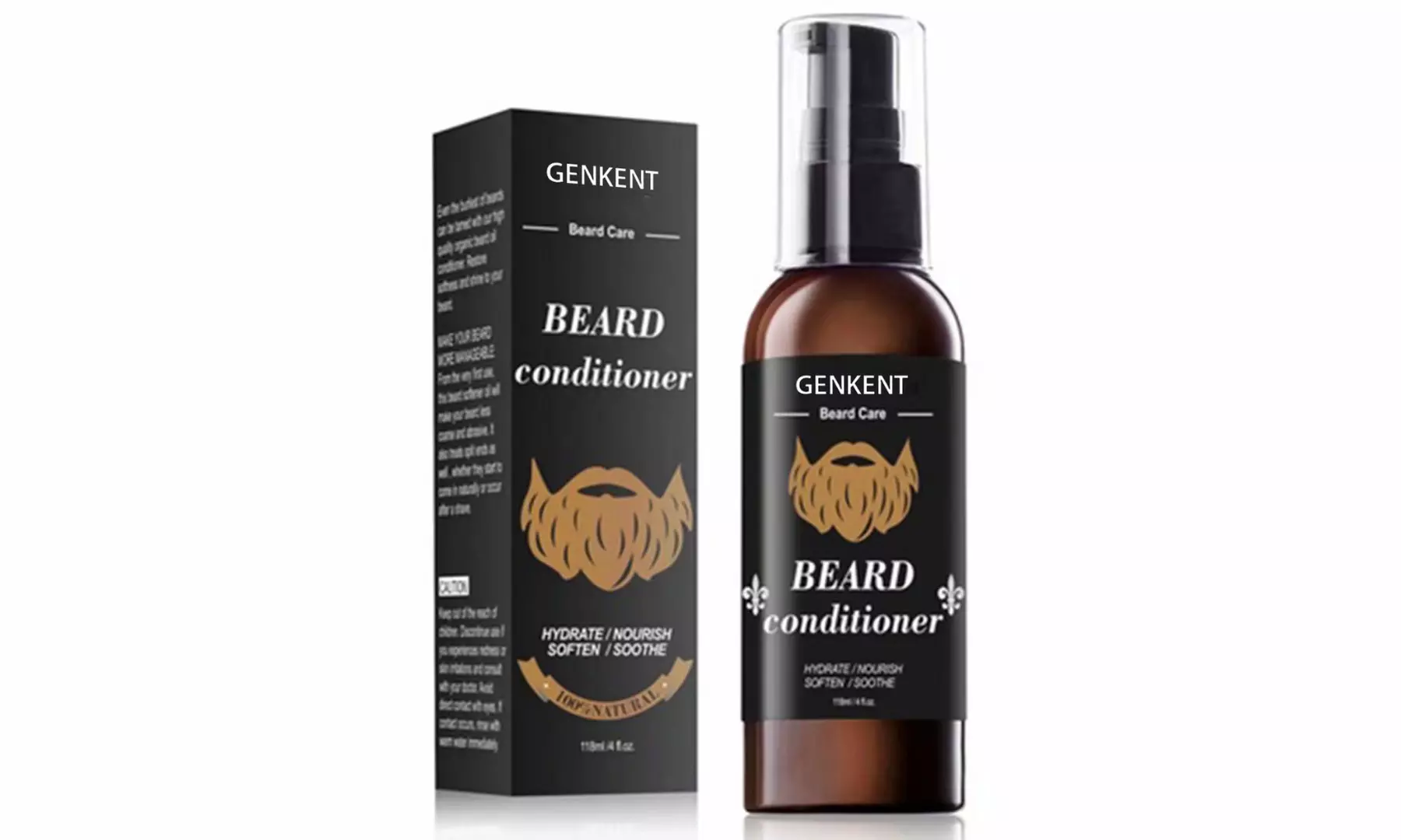 Beard Growth and Thickening Shampoo and Conditioner Set - Beard Care Gift - Primary Image