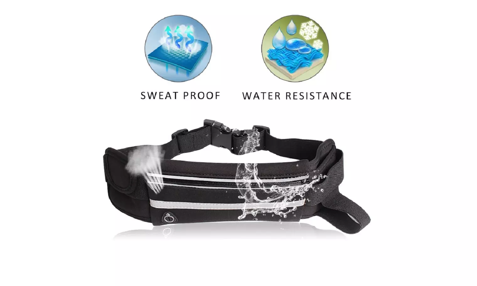 Running Bum Bag Fanny Pack Travel Waist Money Belt Zip Hiking Pouch Wallet