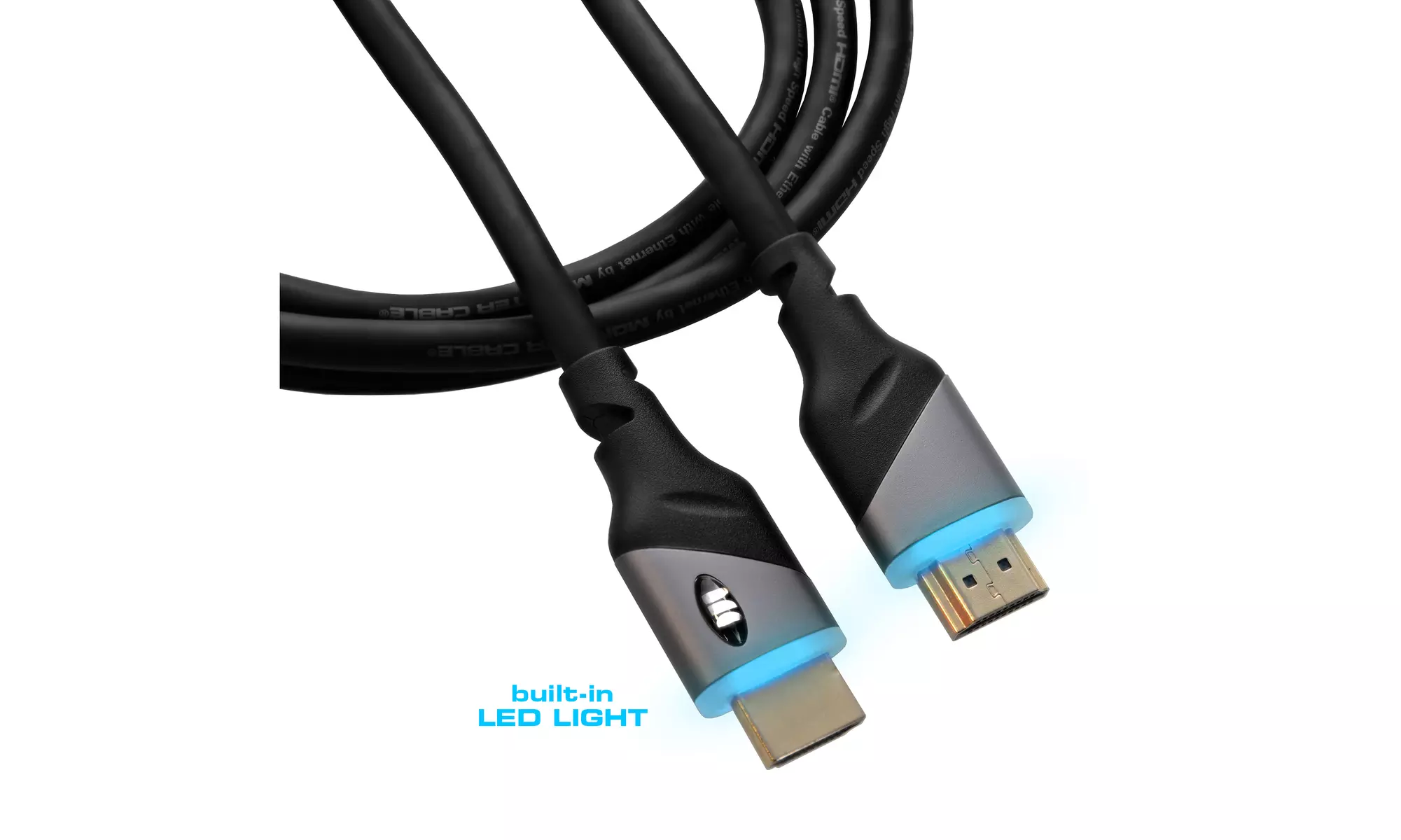 Monster 6 foot HDMI Cable - Blue LED Light - Second Medium