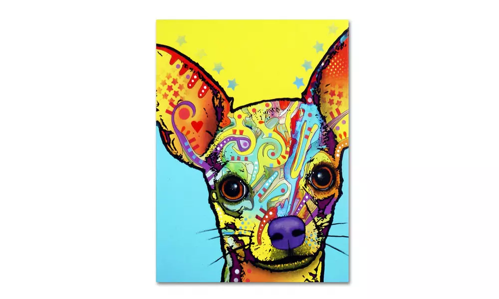 Dean Russo 'Chihuahua' Canvas Art - Second Medium