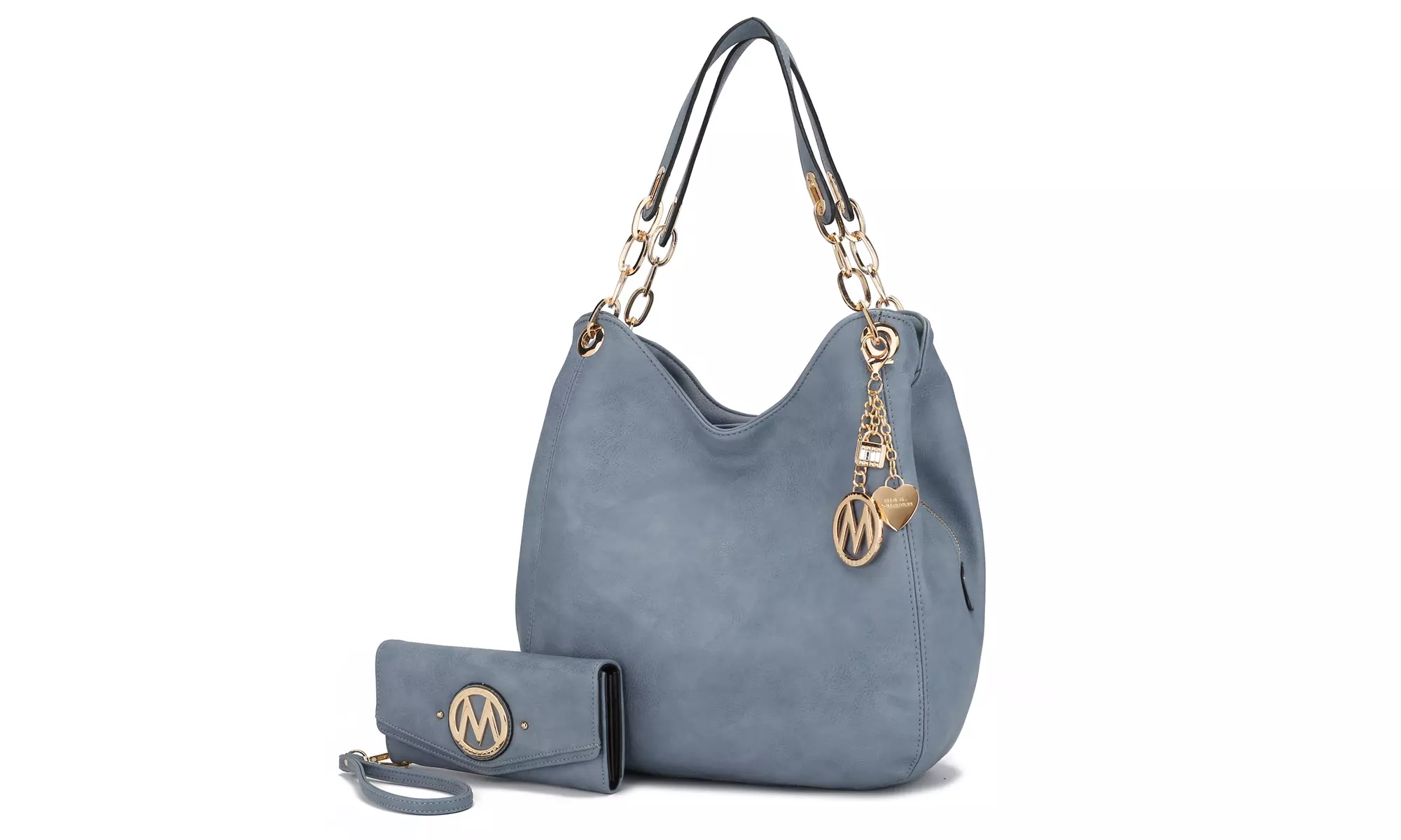 MKF Collection Ashley Hobo Bag & Wallet Set for women Vegan Leather by Mia K