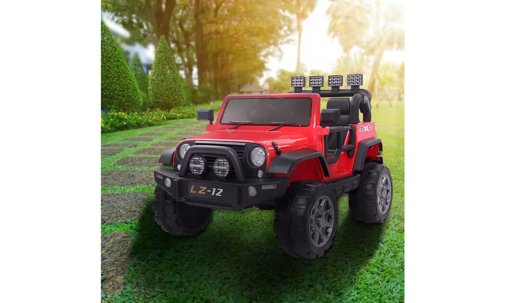 12V Ride On Car Dual Drive with Remote Control and LED Light - Primary Image