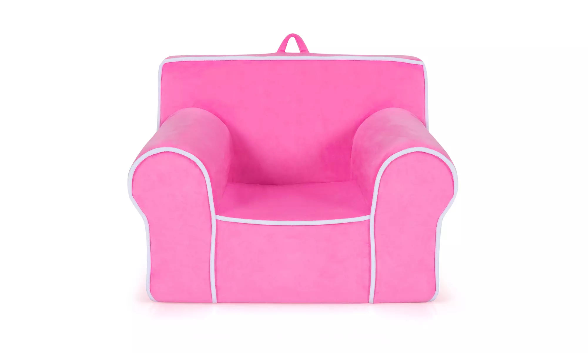 Costway Kids Sofa Toddler Foam Filled Armchair w/ Velvet Fabric Baby Gift - Primary Image