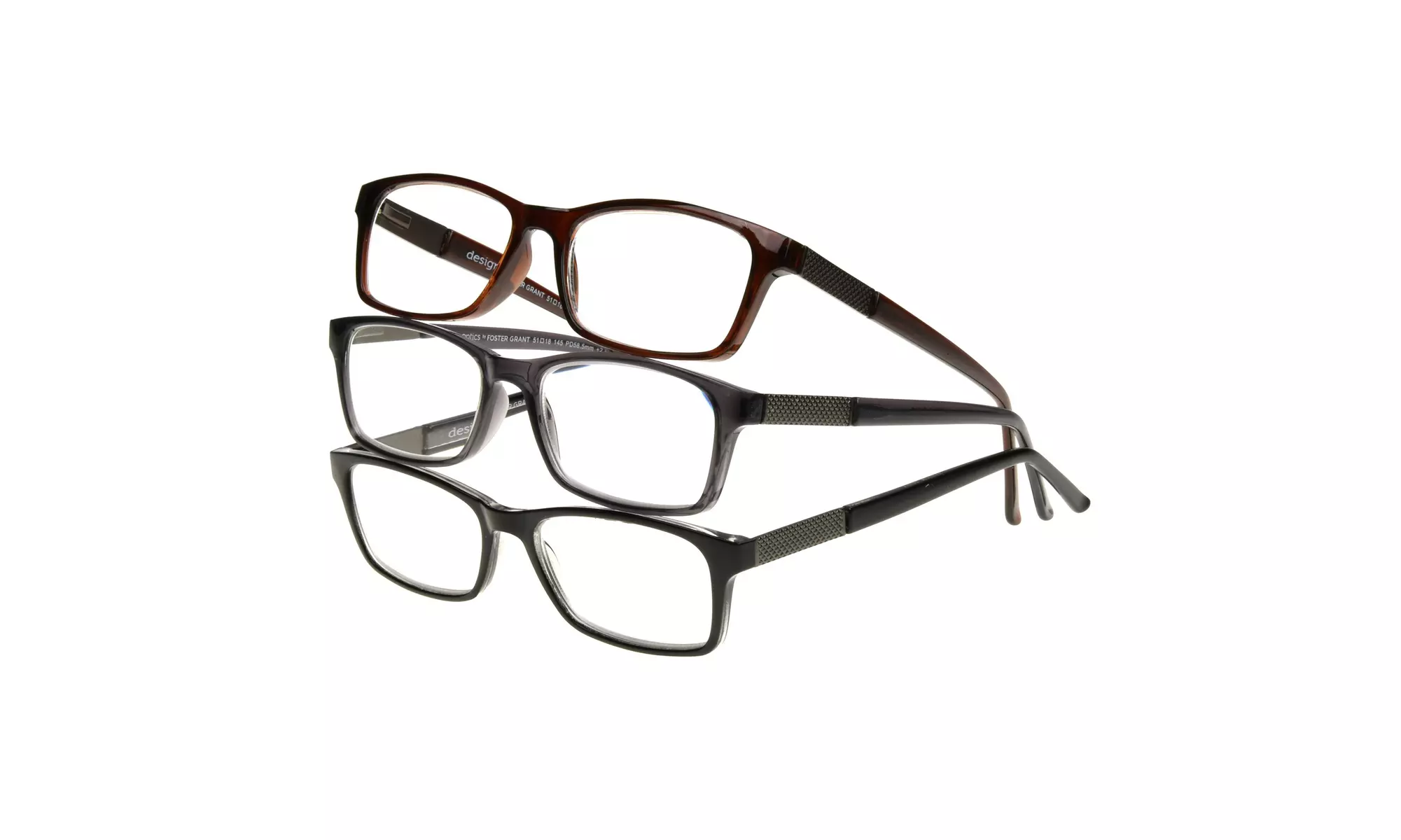 Design Optics By Foster Grant Classic Rectangular Reading Lenses Lo0419 7163 - Primary Image