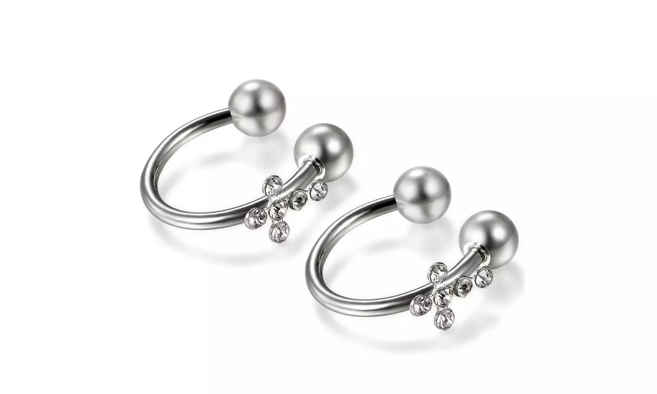  Horseshoe Nose Ring Fake Piercing - Primary Image