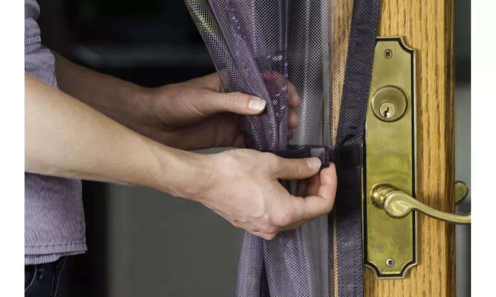 Imperial Home Magnetic Mesh Heavy-Duty Screen Door