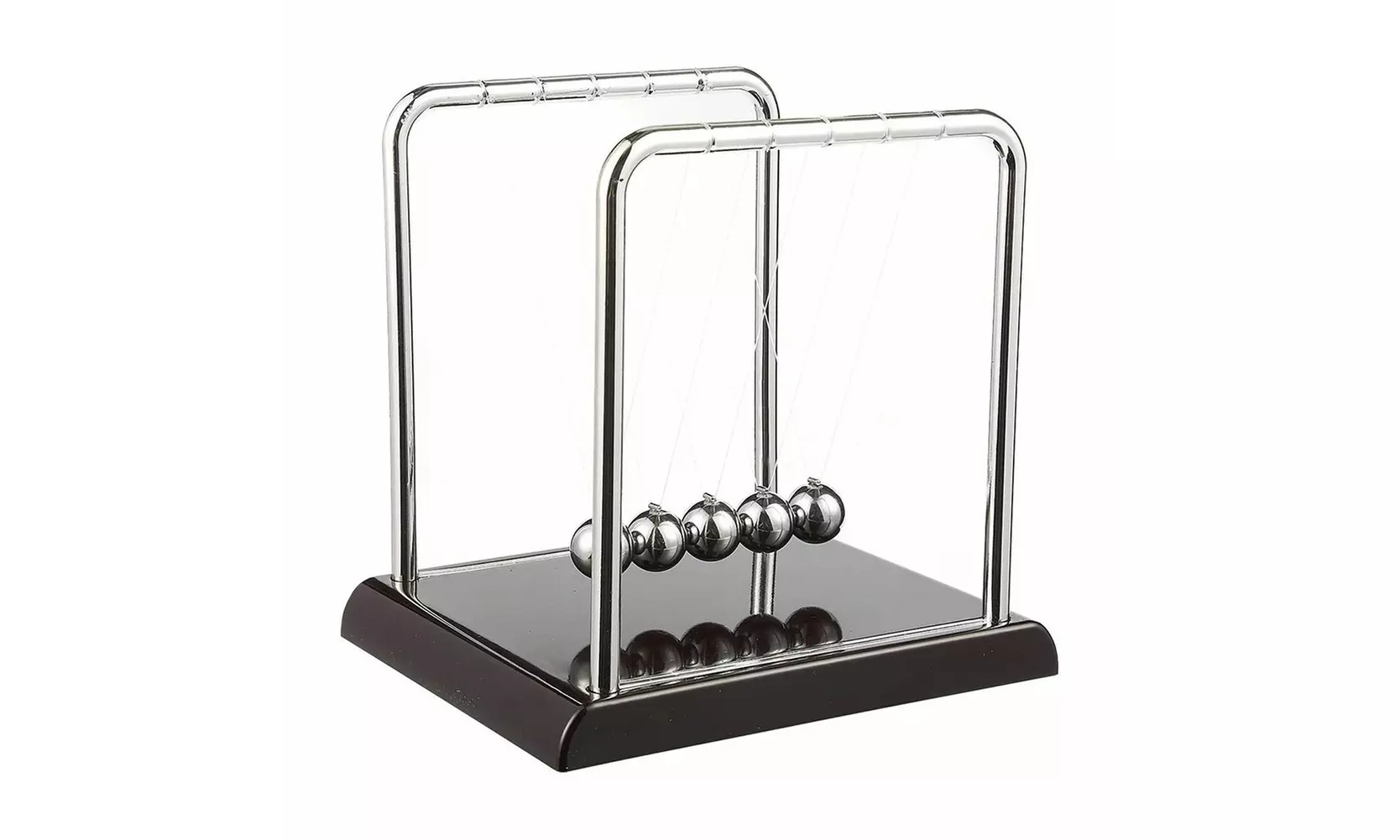US 1-2 Pack Newtons Cradle Pendulum Motion Desk Swinging Kinetic Balls 7 x 6 In - Primary Image