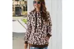 Womail Sweatshirts winter Leopard pocket Tether Hoodies sweatshirts - Second Medium