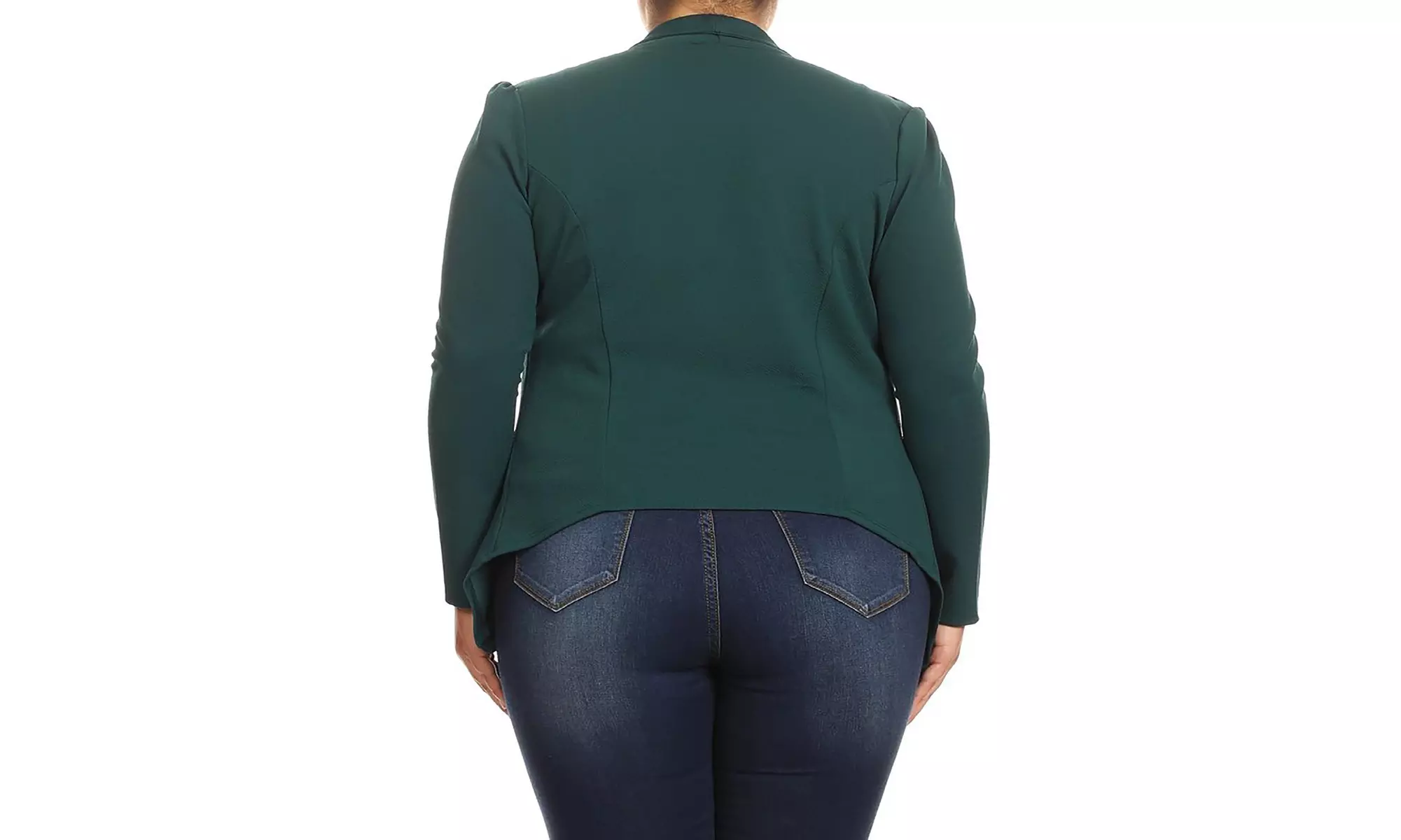 MOA Collection Womens Open Front Blazer with Plus Size