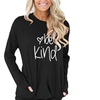 Image 2: Women Fine Casual Letter Print Crewneck Graphic Long Sleeve Tunic with Pockets