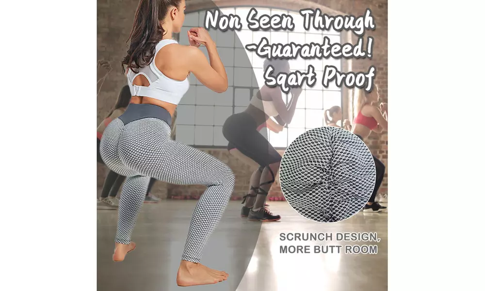 TIK Tok Leggings Women Butt Lifting Workout Tights Sports High Waist Yoga Pants