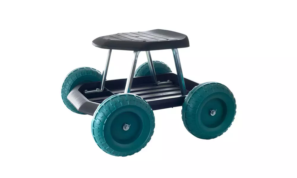 Pure Garden Rolling Garden Work Scooter with Tool Tray - Primary Image