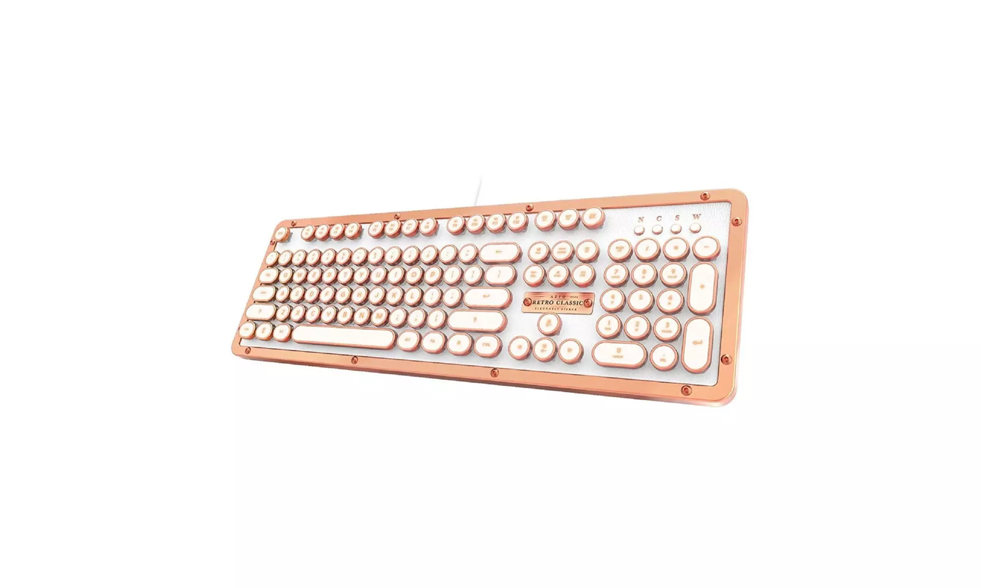 Azio Retro Classic USB Backlit Mechanical Keyboard (Posh) - Second Medium