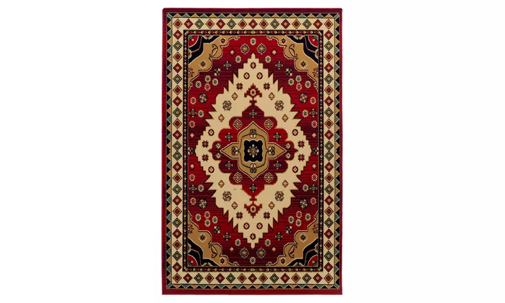 Aztec Southwestern Geometric Abstract Floral Indoor Runner Rug Or Area Rug - Primary Image