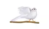 Darice Bird with Mica Dove White 7 Inches