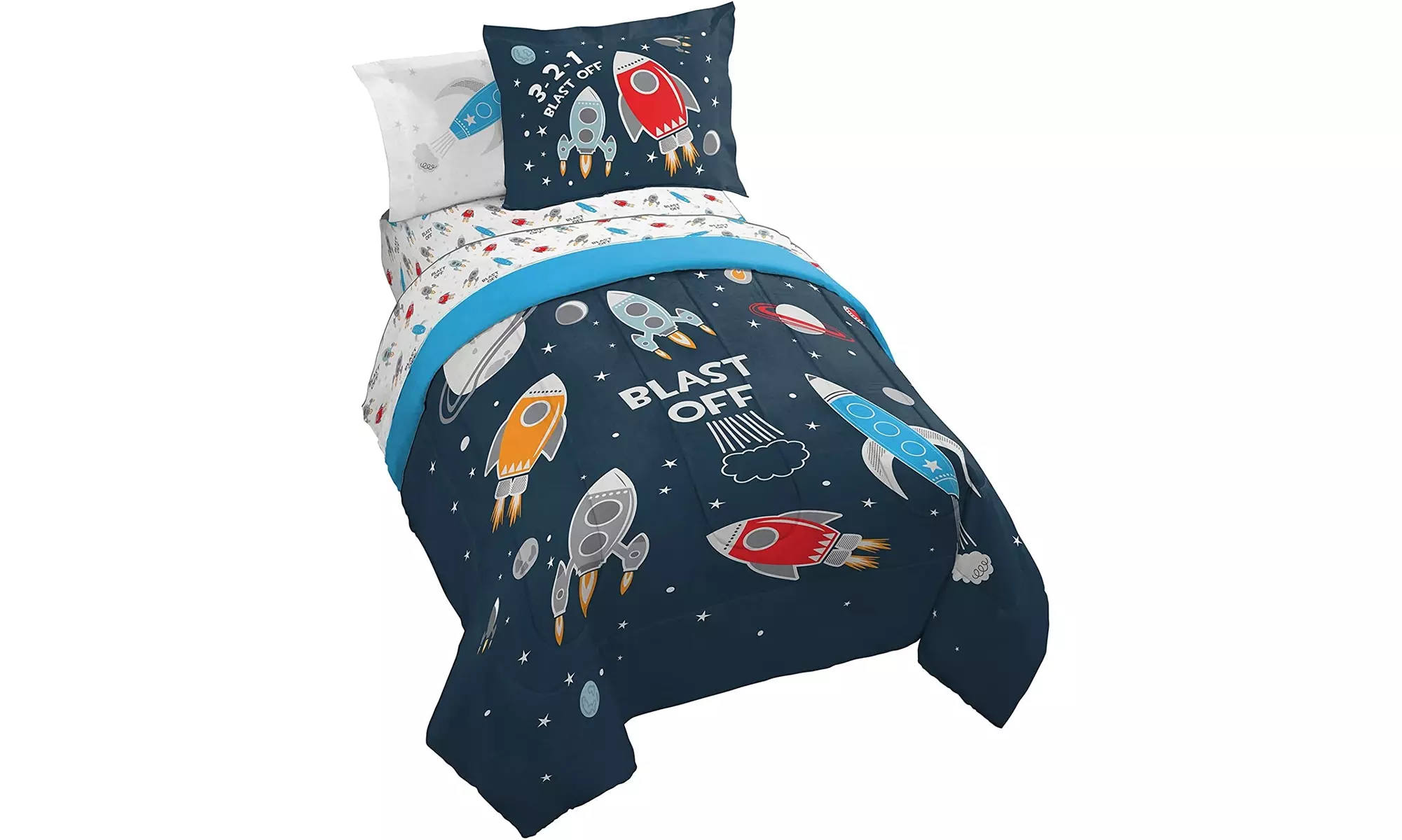 Jay Franco Trend Collector Blast Off 5 Piece Twin Bed Set  - Primary Image