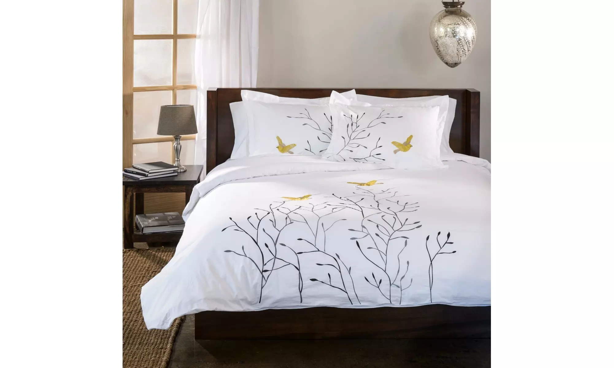 Superior 100% Cotton Breathable Duvet Cover & Pillow Sham 3 Piece Bedding Set